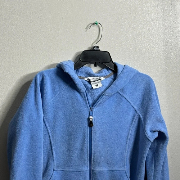 Columbia Women Blue Full Zip Up Jacket Hoodie Fleece Size Large. - Picture 2 of 10